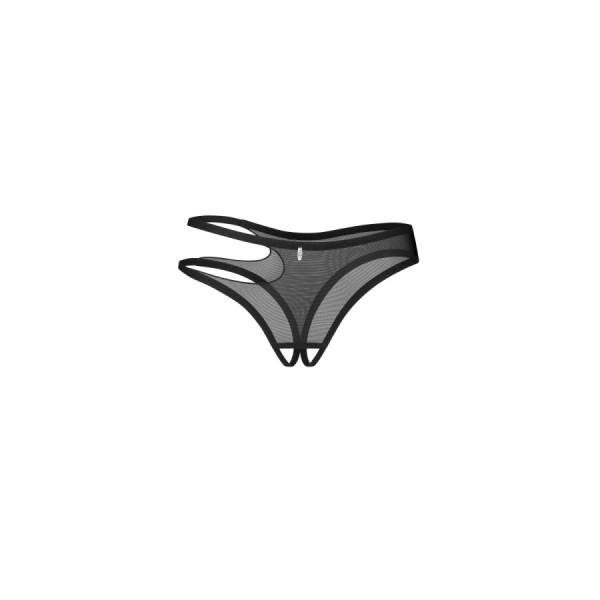 Saturis string ouvert noir